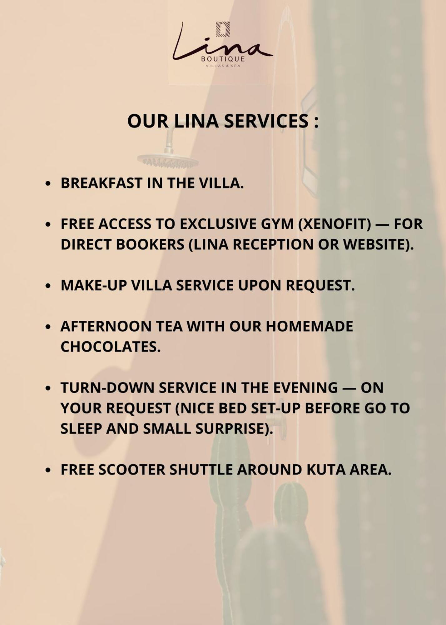 Lina Boutique Villas And Spa Kuta  Eksteriør billede